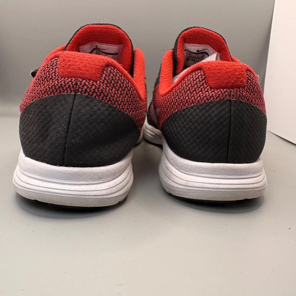 Nike Revolution 3 Kids Running Shoes Black Red Size 3Y
